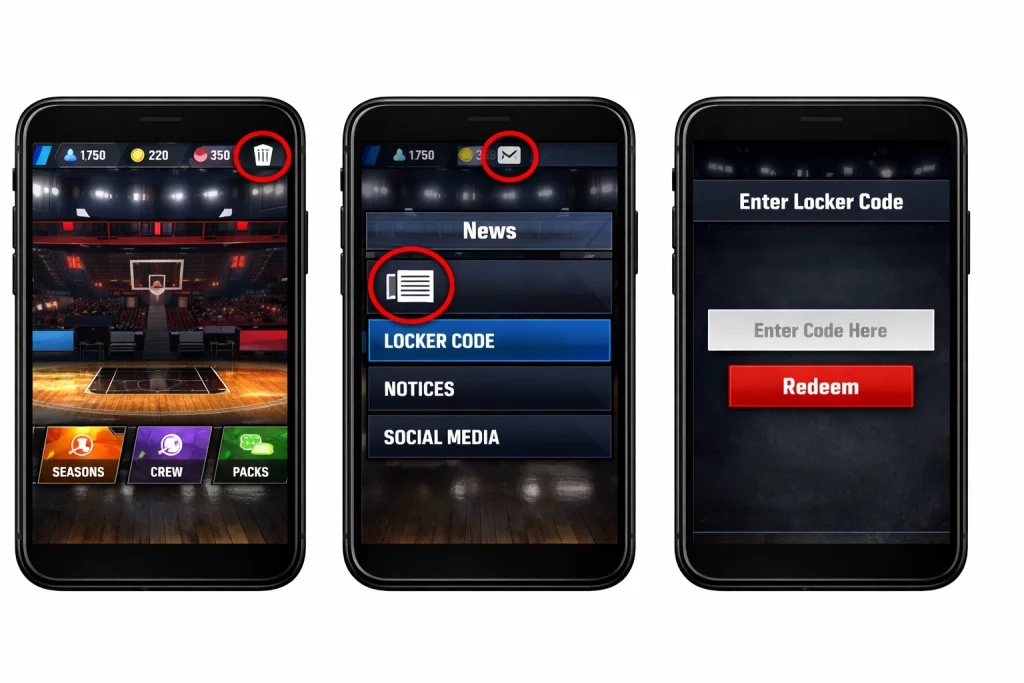 2K Mobile Locker Codes
