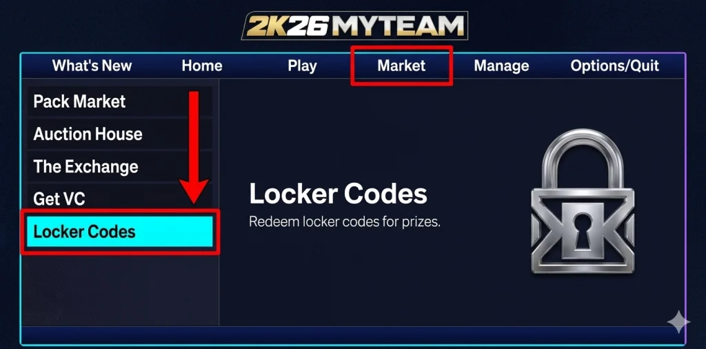 Redeem NBA 2K26 Locker Codes
